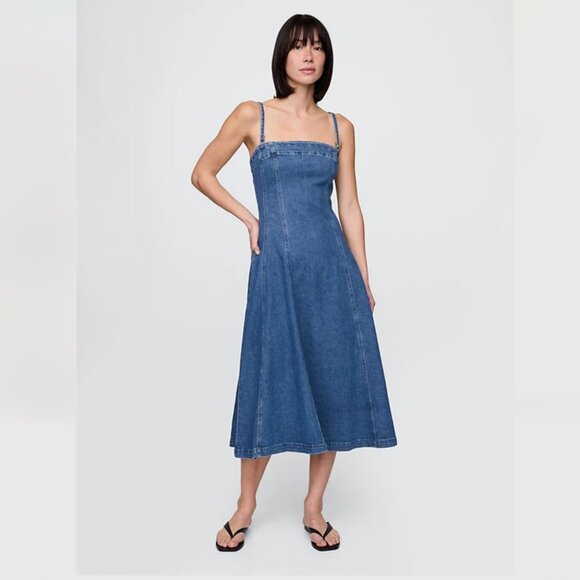 Gap  Denim Midi Dress NWT XXL - Picture 1 of 5